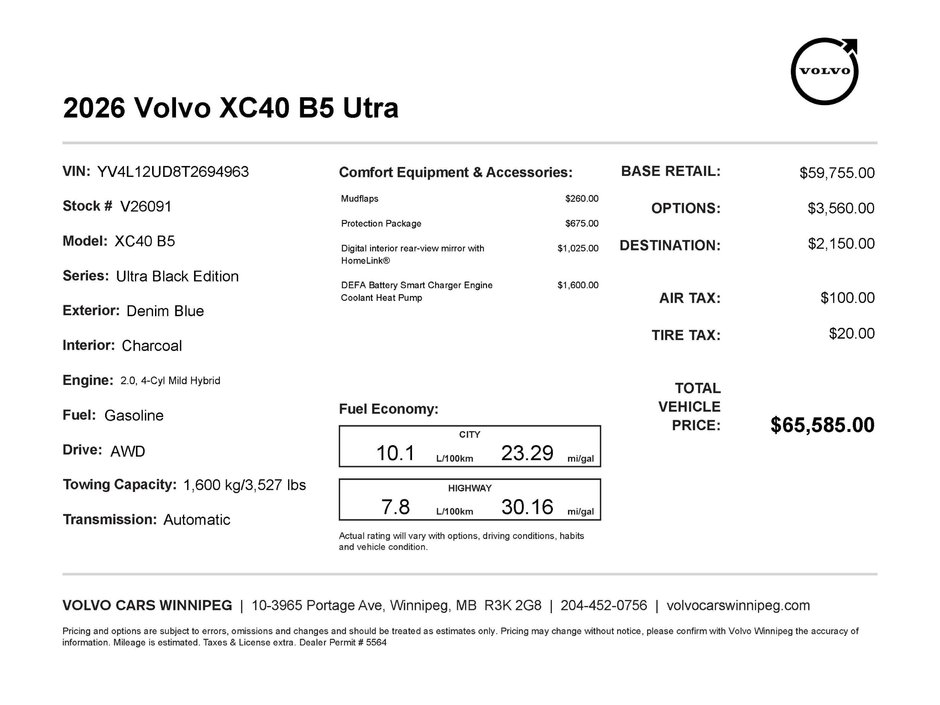 2026 Volvo XC40 Ultra Black Edition-1