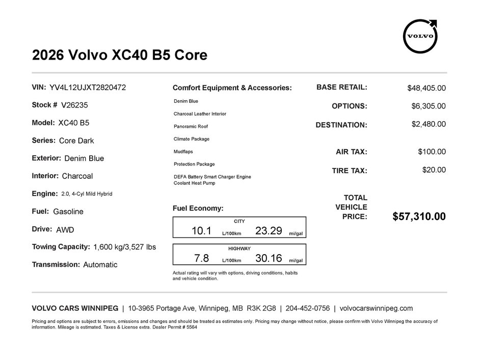 2026 Volvo XC40 Core Dark Theme-1
