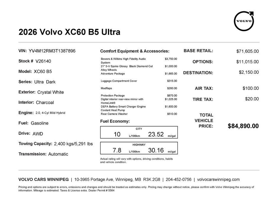 2026 Volvo XC60 Ultra Dark Theme-1