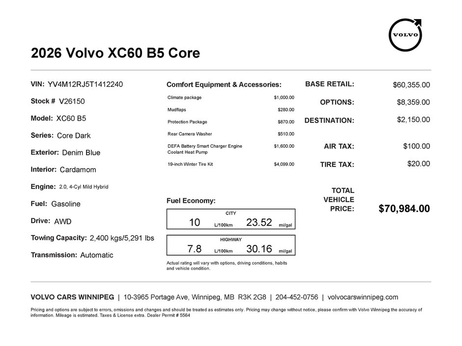 2026 Volvo XC60 Core Dark Theme-1