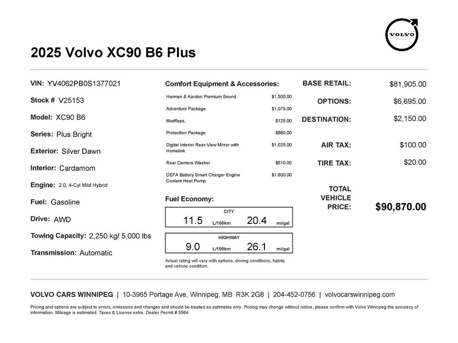 2025 Volvo XC90 Plus Bright Theme-1