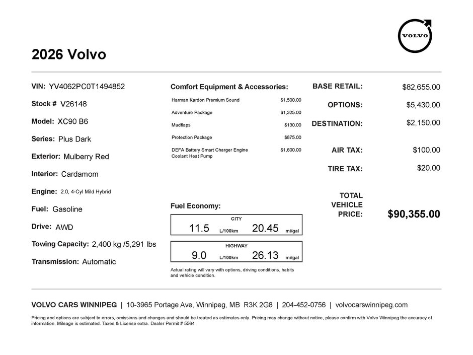 2026 Volvo XC90 Plus Dark Theme-1
