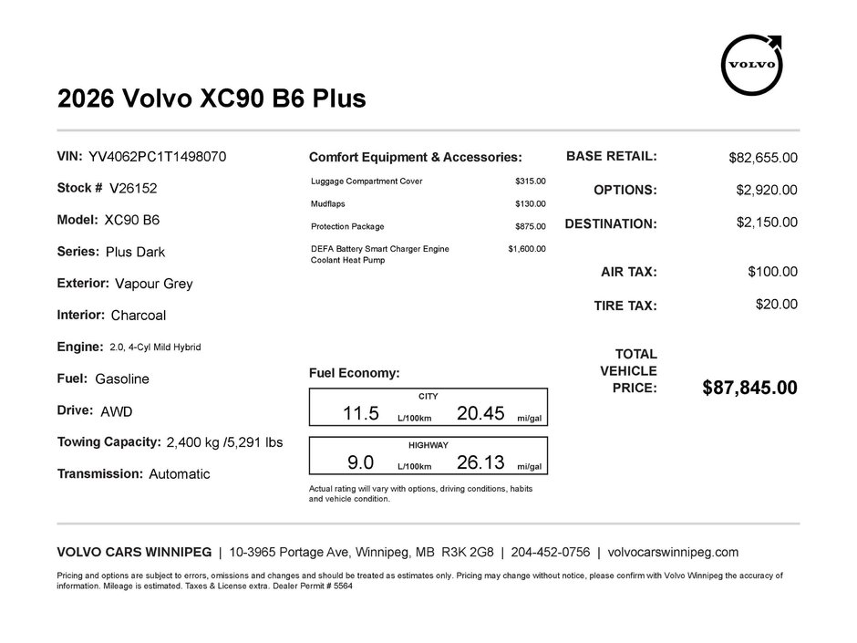 2026 Volvo XC90 Plus Dark Theme-1