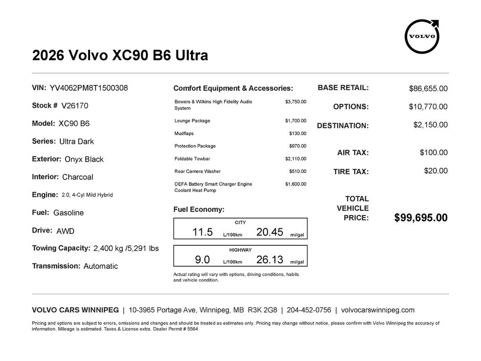 2026 Volvo XC90 Ultra Dark Theme-1
