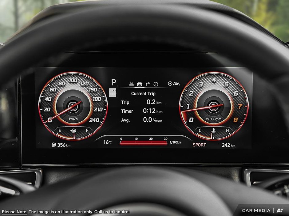 2025 Hyundai Elantra Hybrid Luxury Two-Tone Interior-11