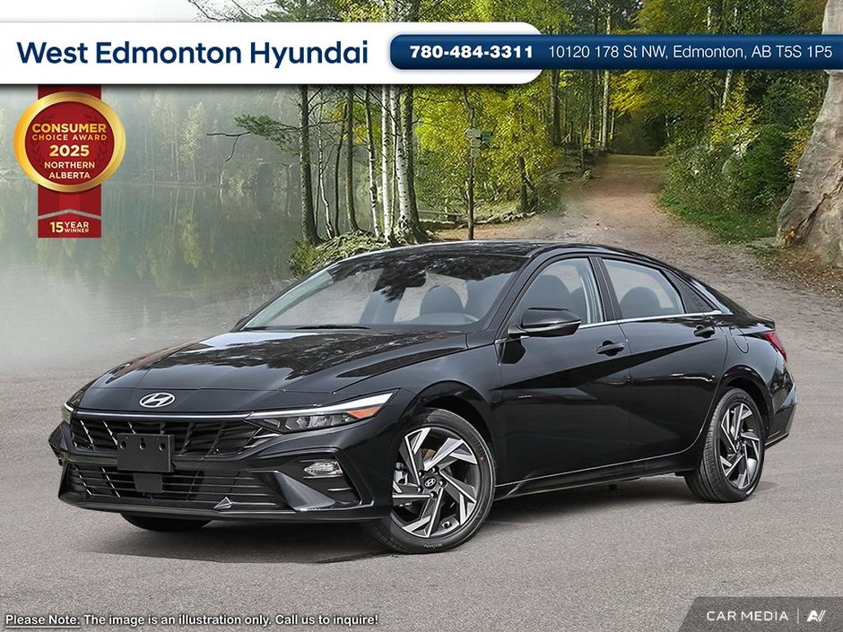 2025 Hyundai Elantra Hybrid Luxury Two-Tone Interior in Edmonton, Alberta