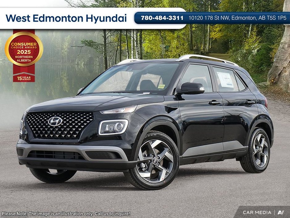 2025 Hyundai Venue Ultimate - Black interior in Edmonton, Alberta