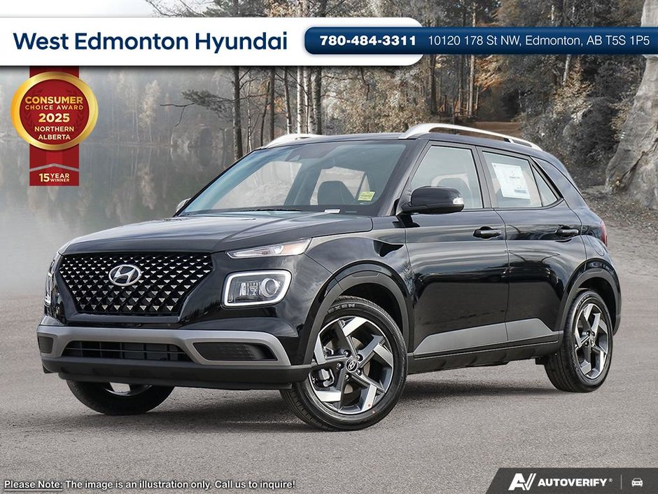 2026 Hyundai Venue Ultimate - Black interior in Edmonton, Alberta