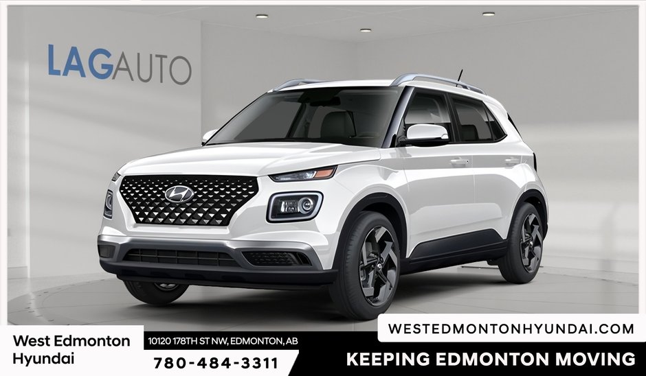 2026 Hyundai Venue Ultimate - Black interior in Edmonton, Alberta