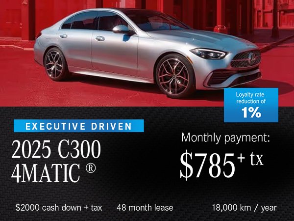 2025 C 300 4Matic