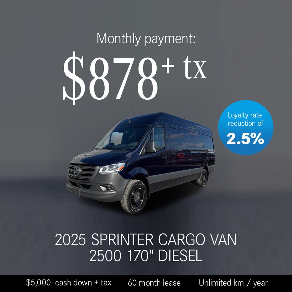 2025 Sprinter 2500 170'' Diesel
