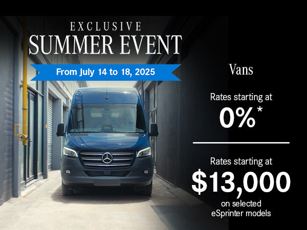 Exclusive Summer Event Vans