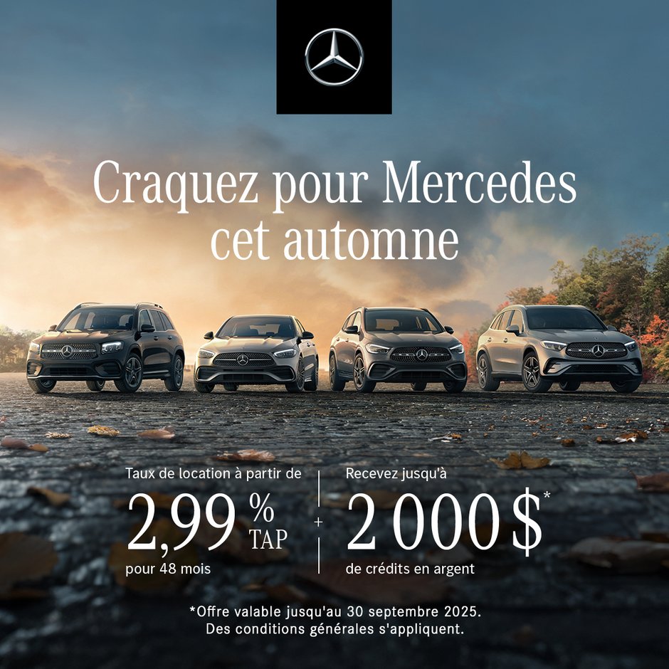 Craquez pour Mercedes cet automne