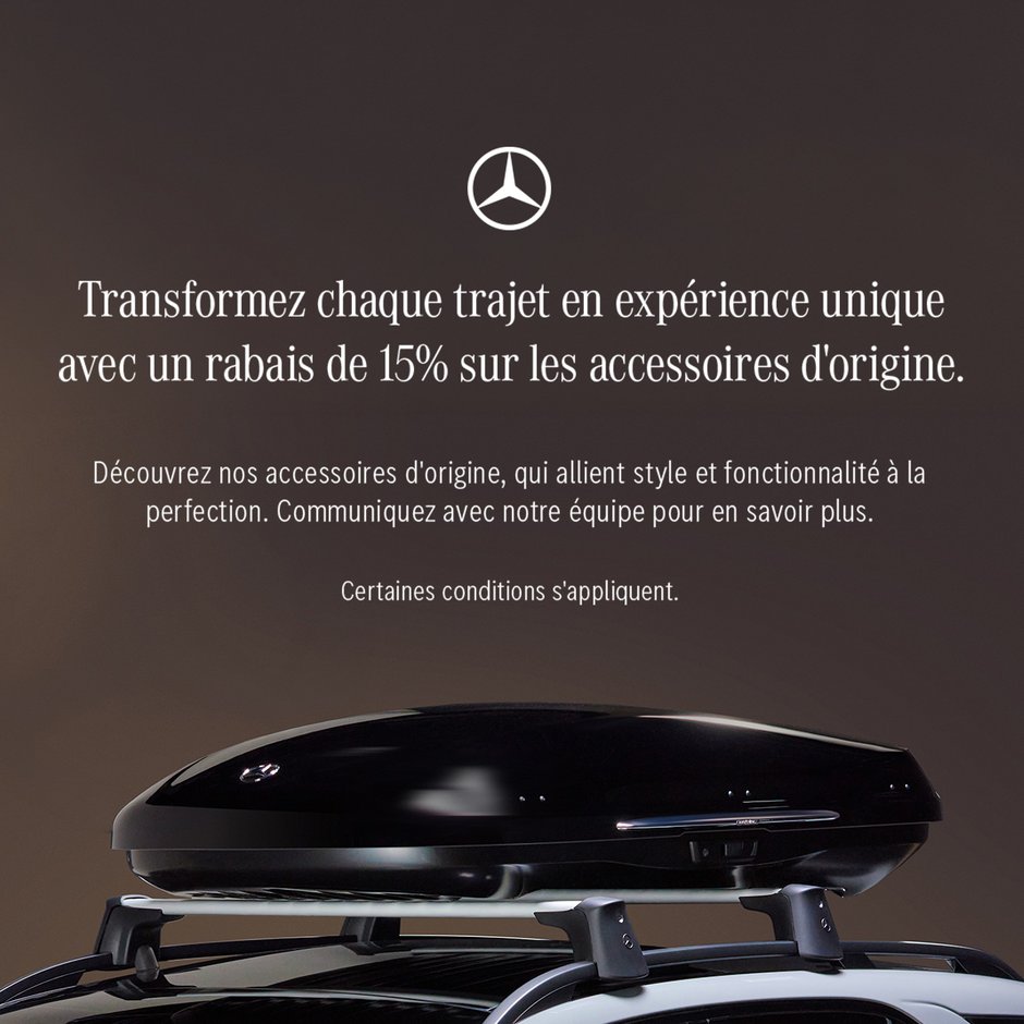 15% de rabais sure les accessoires