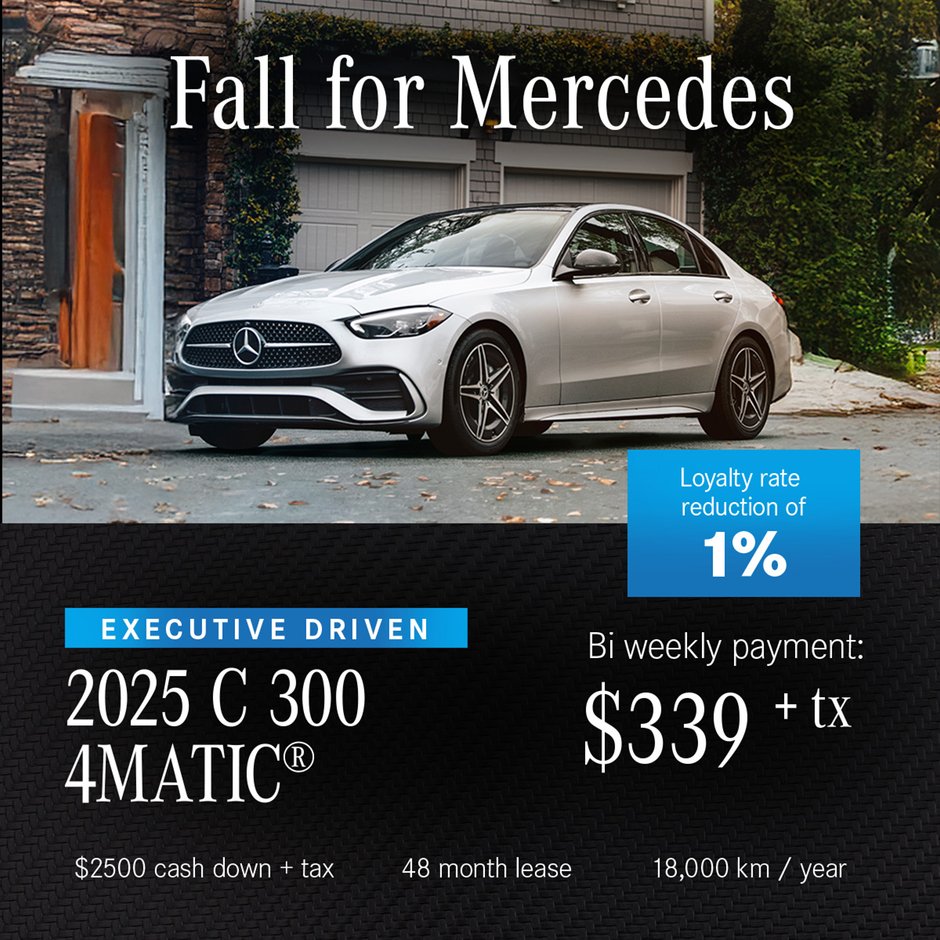 Executive Driven 2025 C300 4MATIC