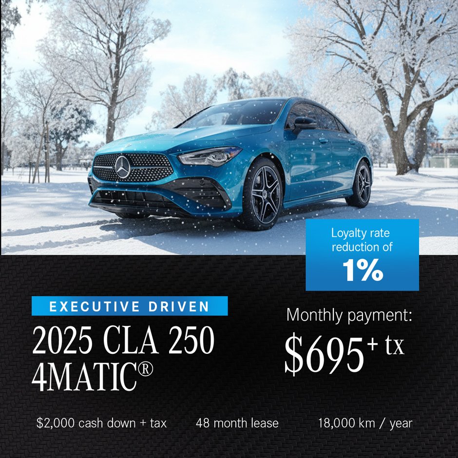 Executive Driven 2025 CLA 250 4MATIC