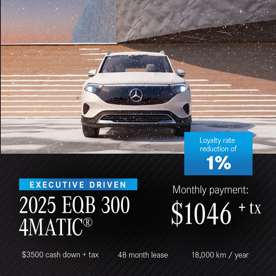 Executive Driven 2025 EQB 300 4MATIC