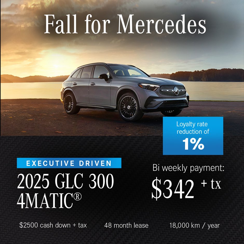 Executive Driven 2025 GLC 300 4MATIC