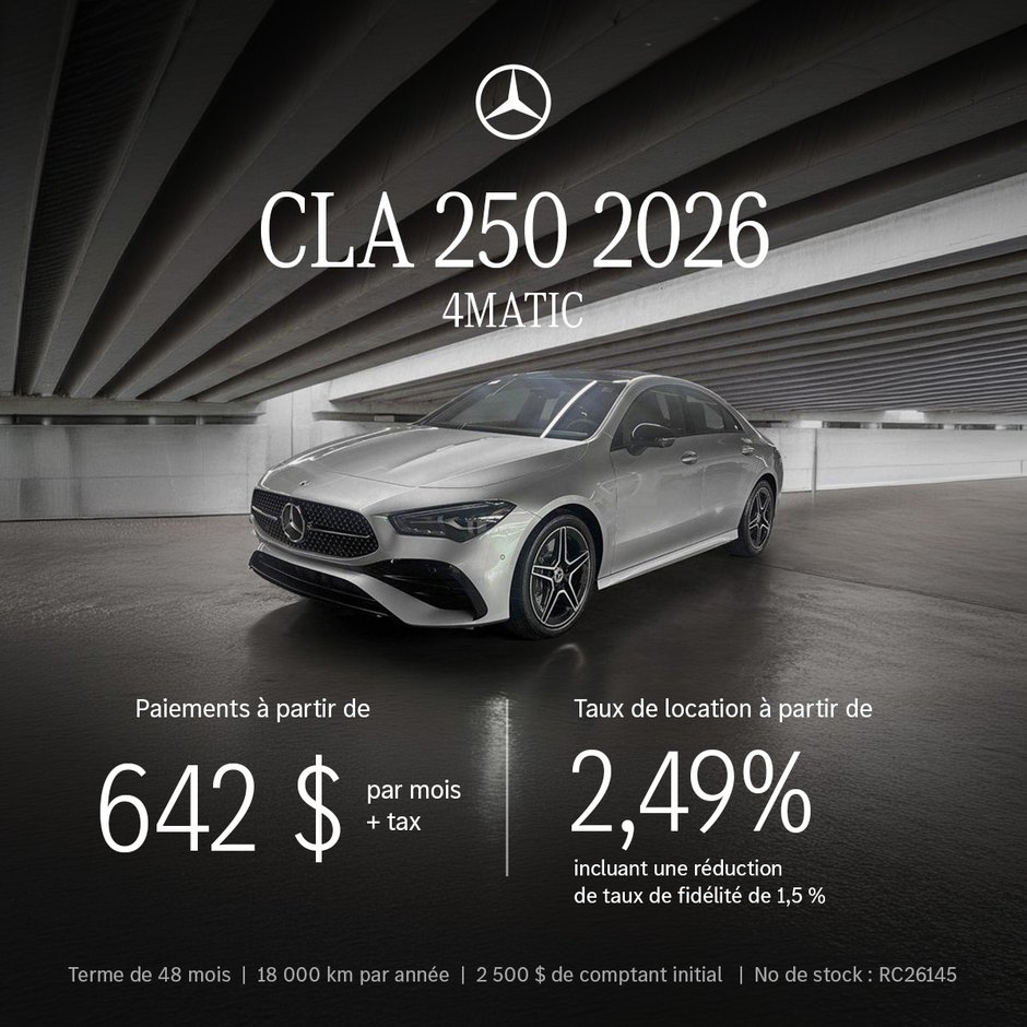 CLA 250 2026 4MATIC