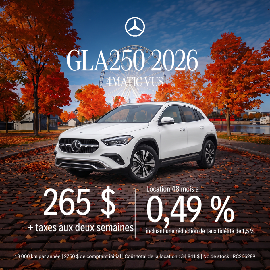 2026 GLA 250 4MATIC SUV