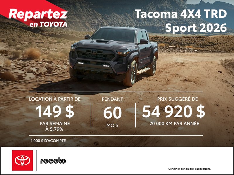 Tacoma 4X4 TRD Sport 2026
