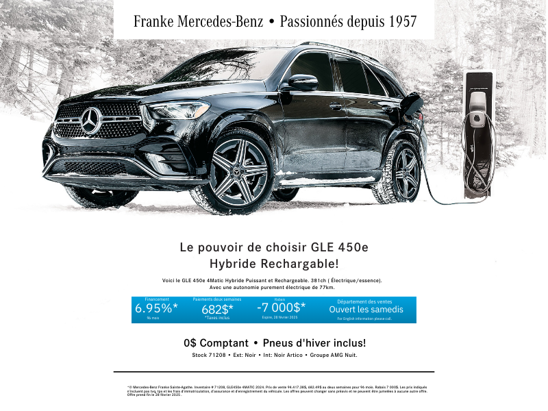 GLE 450e Hybride Rechargable!