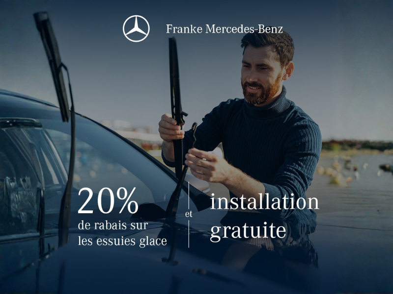 20 % de rabais sur essuie-glaces