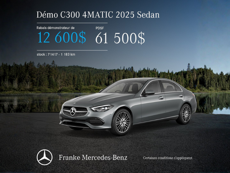 2025 C 300 4MATIC DÉMO