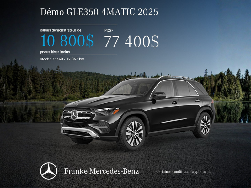 2025 GLE 350 4MATIC DÉMO