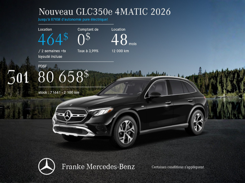 2026 GLC 350e 4MATIC