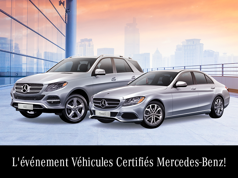 L'événement Véhicules Certifiés Mercedes-Benz!