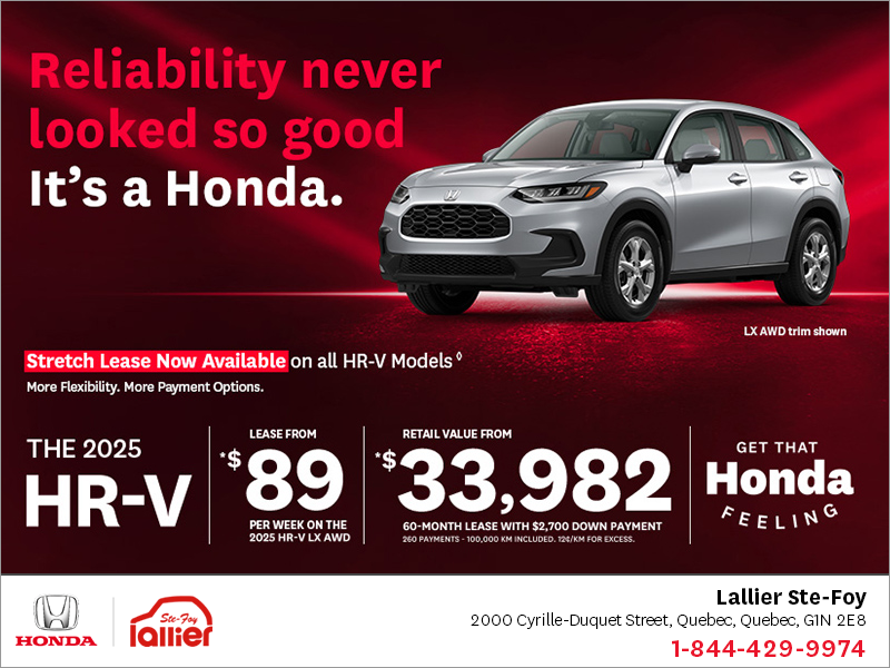 Get the 2025 Honda HR-V!