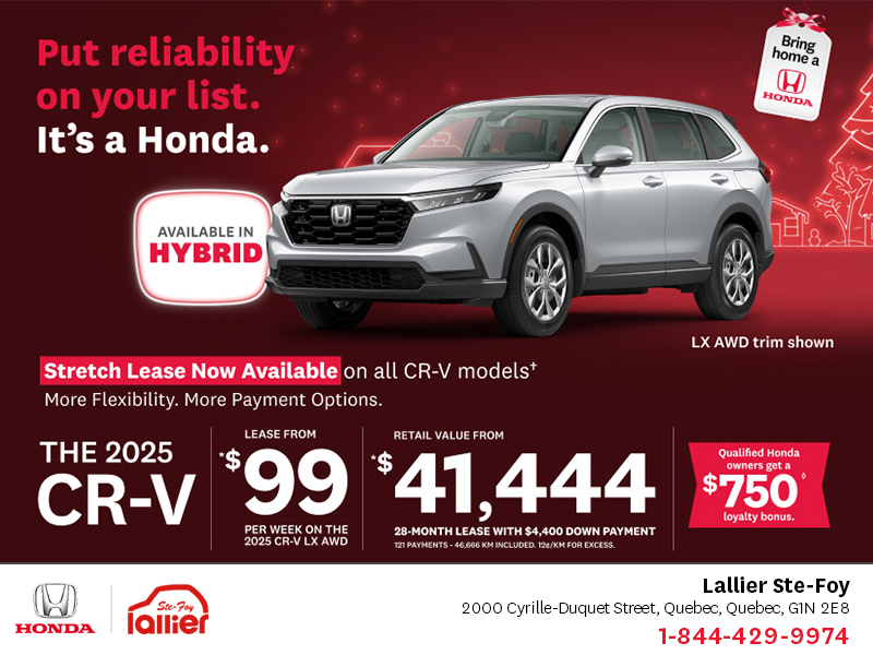 Get the 2025 Honda CR-V!