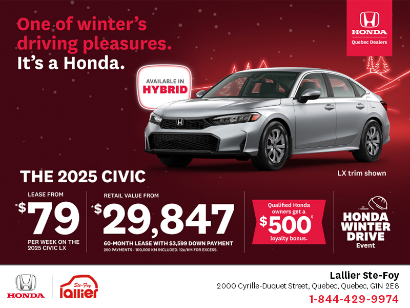 Get the 2025 Honda Civic!