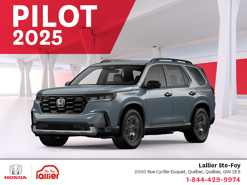 Obtenez le Honda Pilot 2025 !