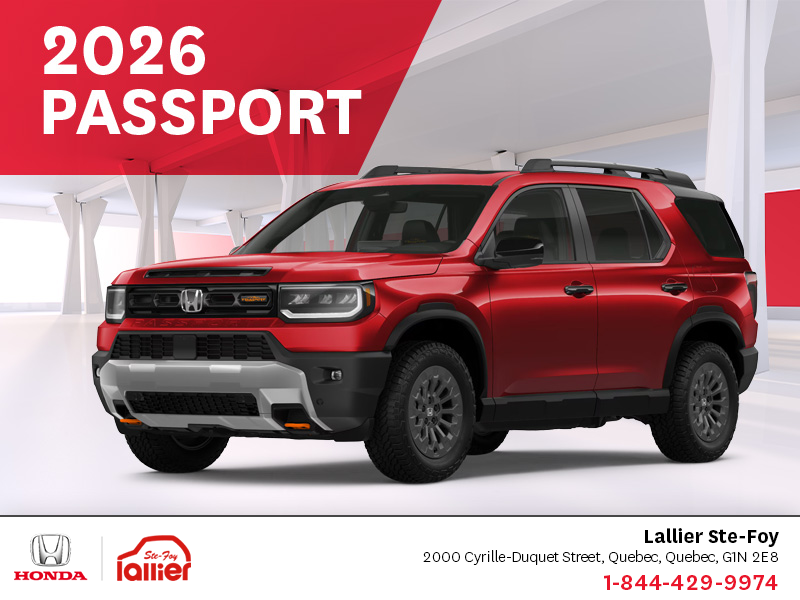 Get the 2026 Honda Passport!