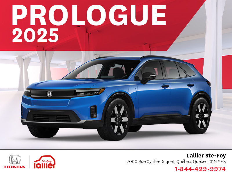 Obtenez le Honda Prologue 2025 !