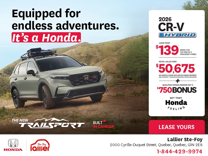 Get the 2026 Honda CR-V Hybrid!