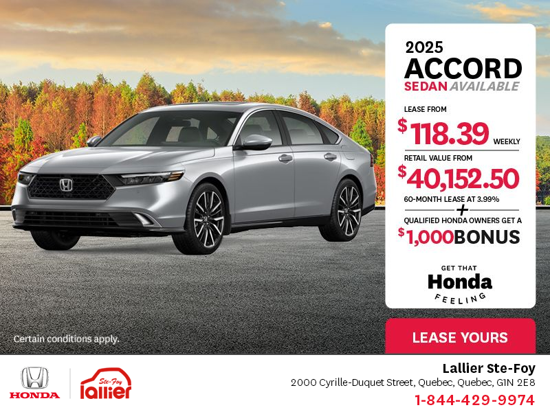 Get the 2025 Honda Accord!