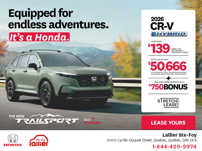 Get the 2026 Honda CR-V Hybrid!