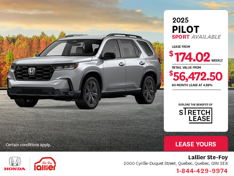 Get the 2025 Honda Pilot!