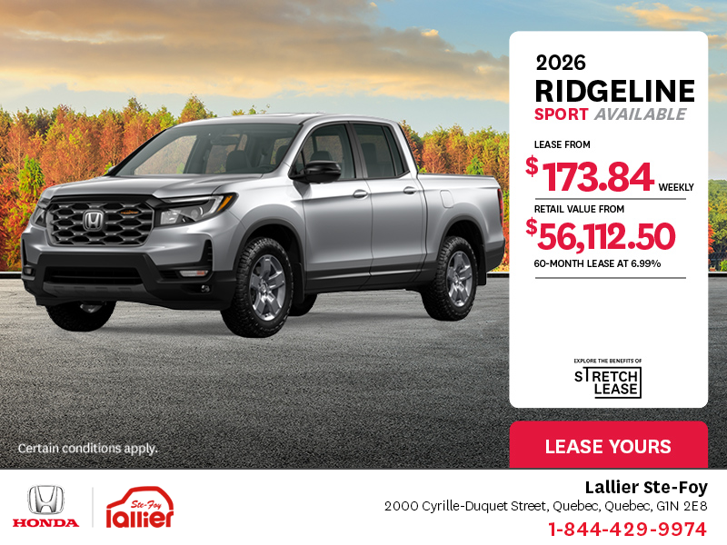 Get the 2025 Honda Ridgeline!