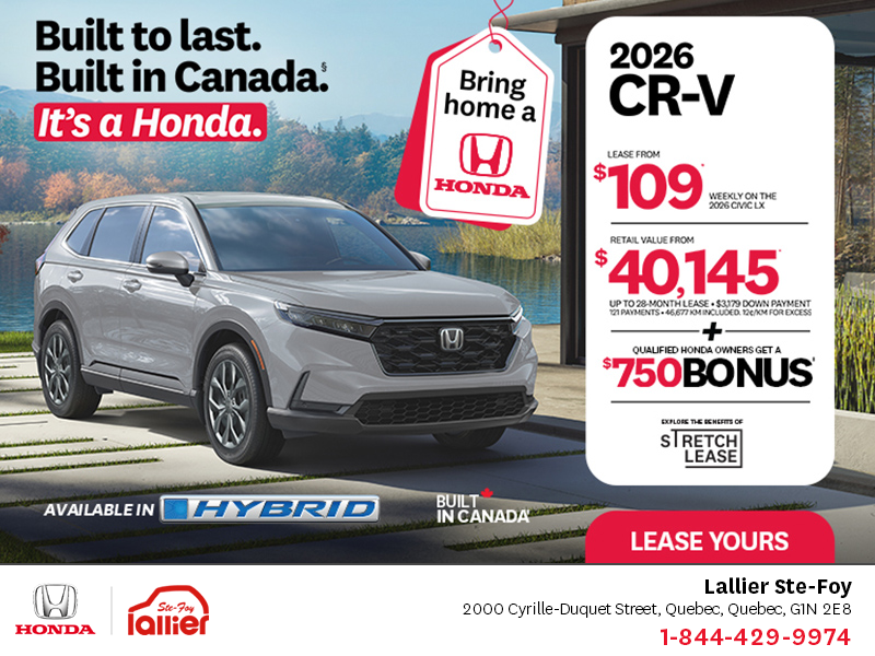 Get the 2026 Honda CR-V!