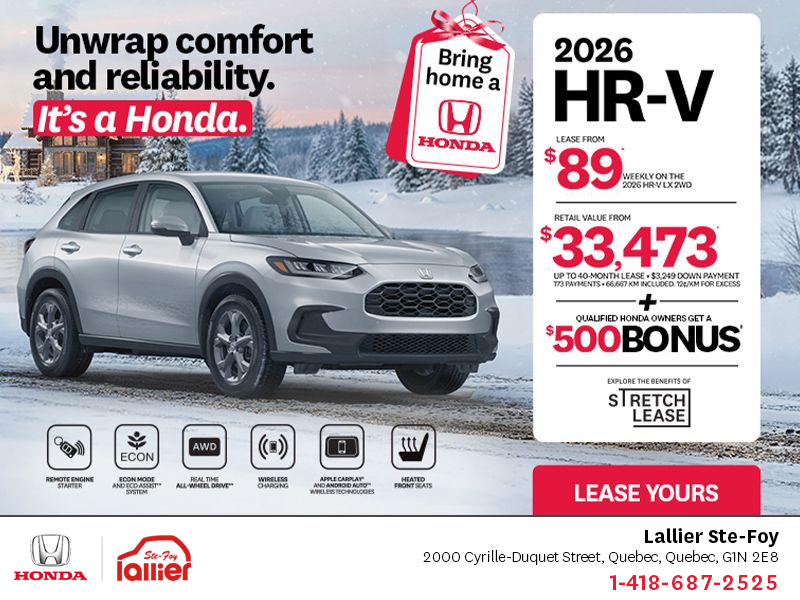 Get the 2026 Honda HR-V!