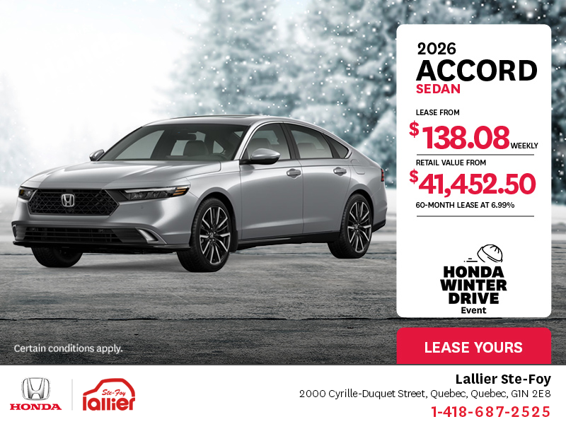 Get the 2026 Honda Accord!