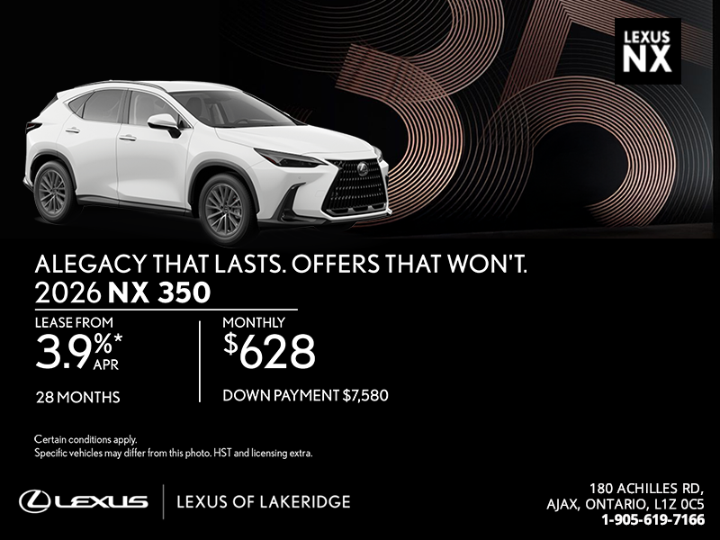 2026 Lexus NX 350