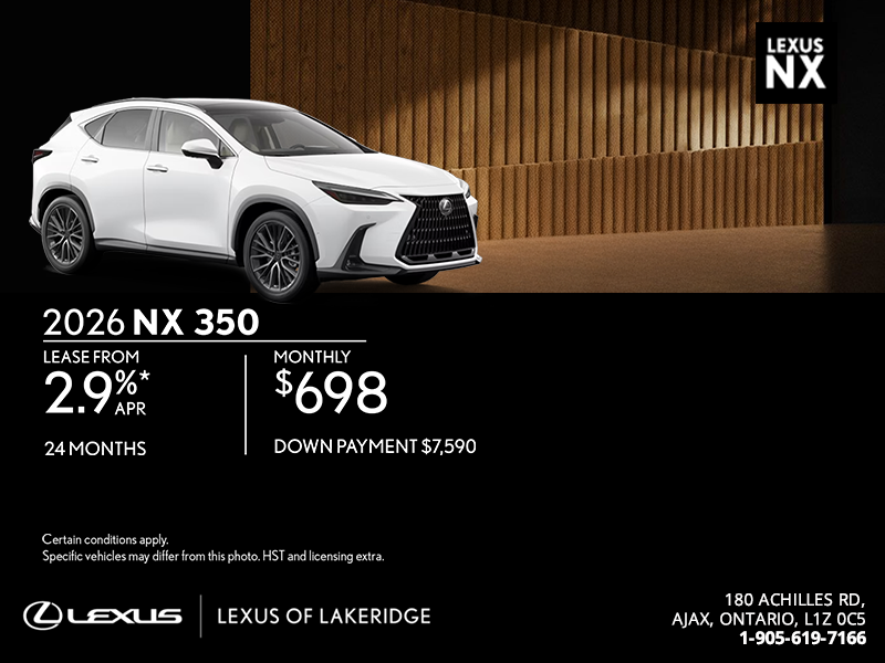 2026 Lexus NX 350
