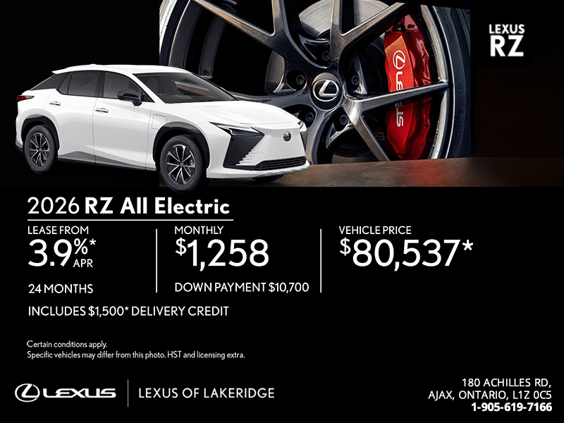2026 Lexus RZ All Electric