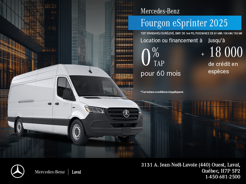 Fourgon eSprinter 2025