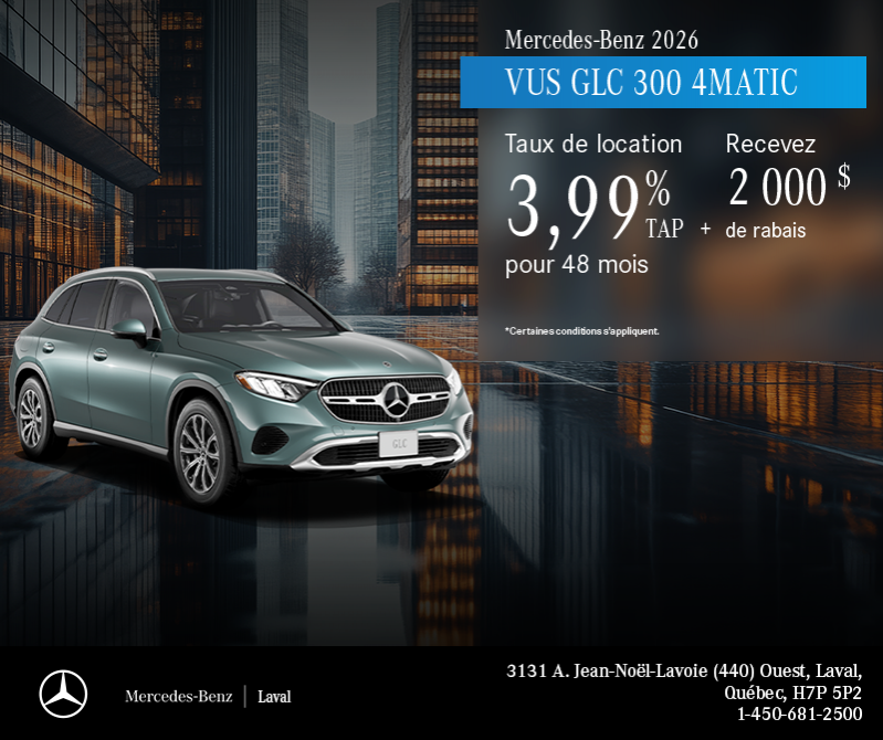 VUS GLC 300 4MATIC 2026